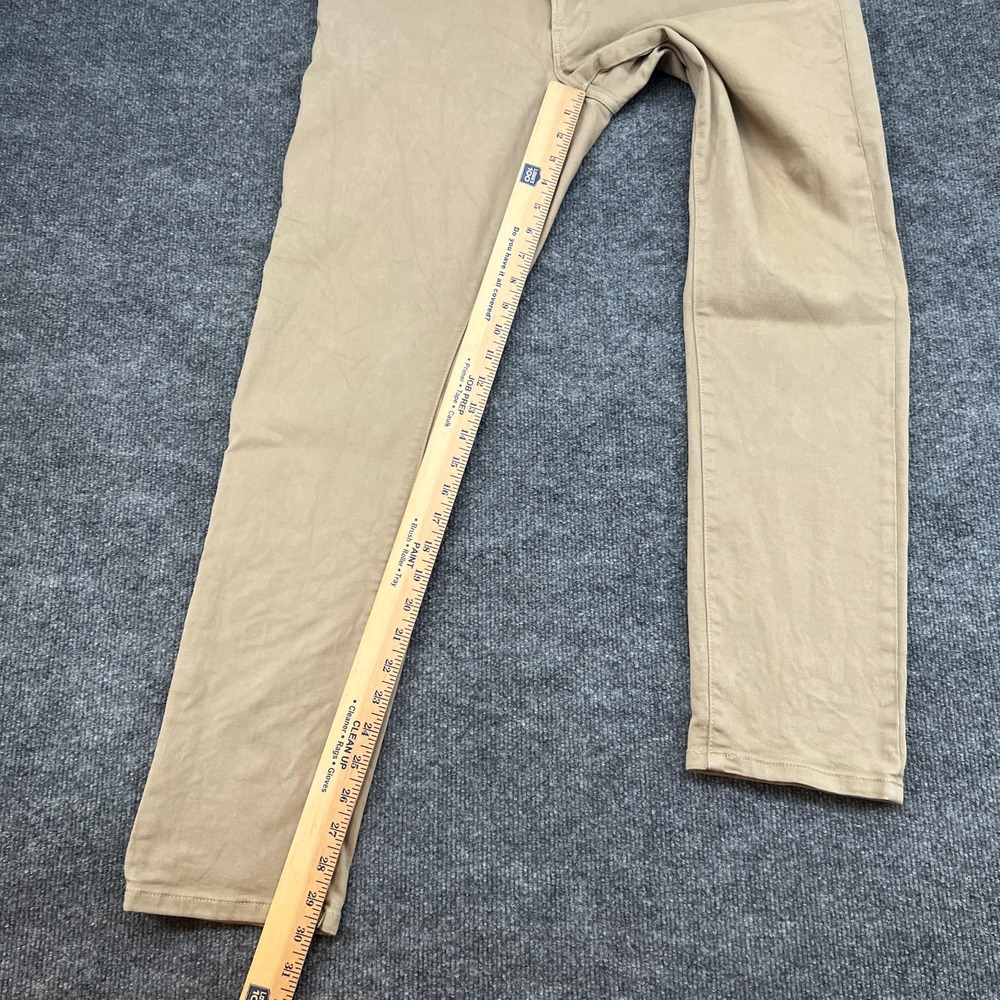 Todd Snyder Pants Men 31x30 Beige Chino Flat Front Straight Leg Zip Fly Stretch - Picture 9 of 16